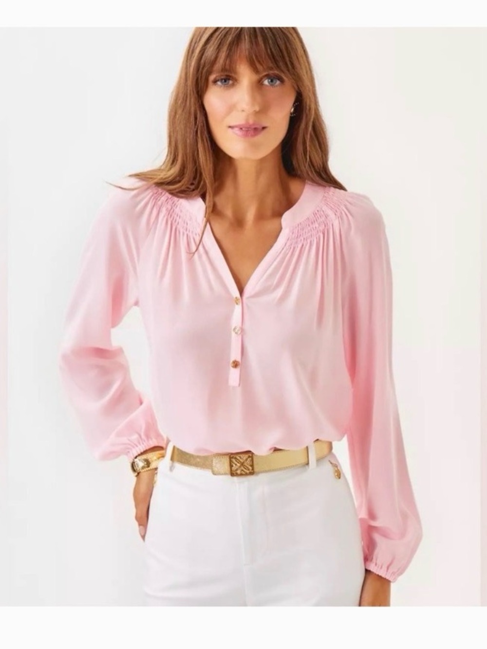 LILLY PULITZER ELSA SILK TOP PINK MUSE SZ XL NWT